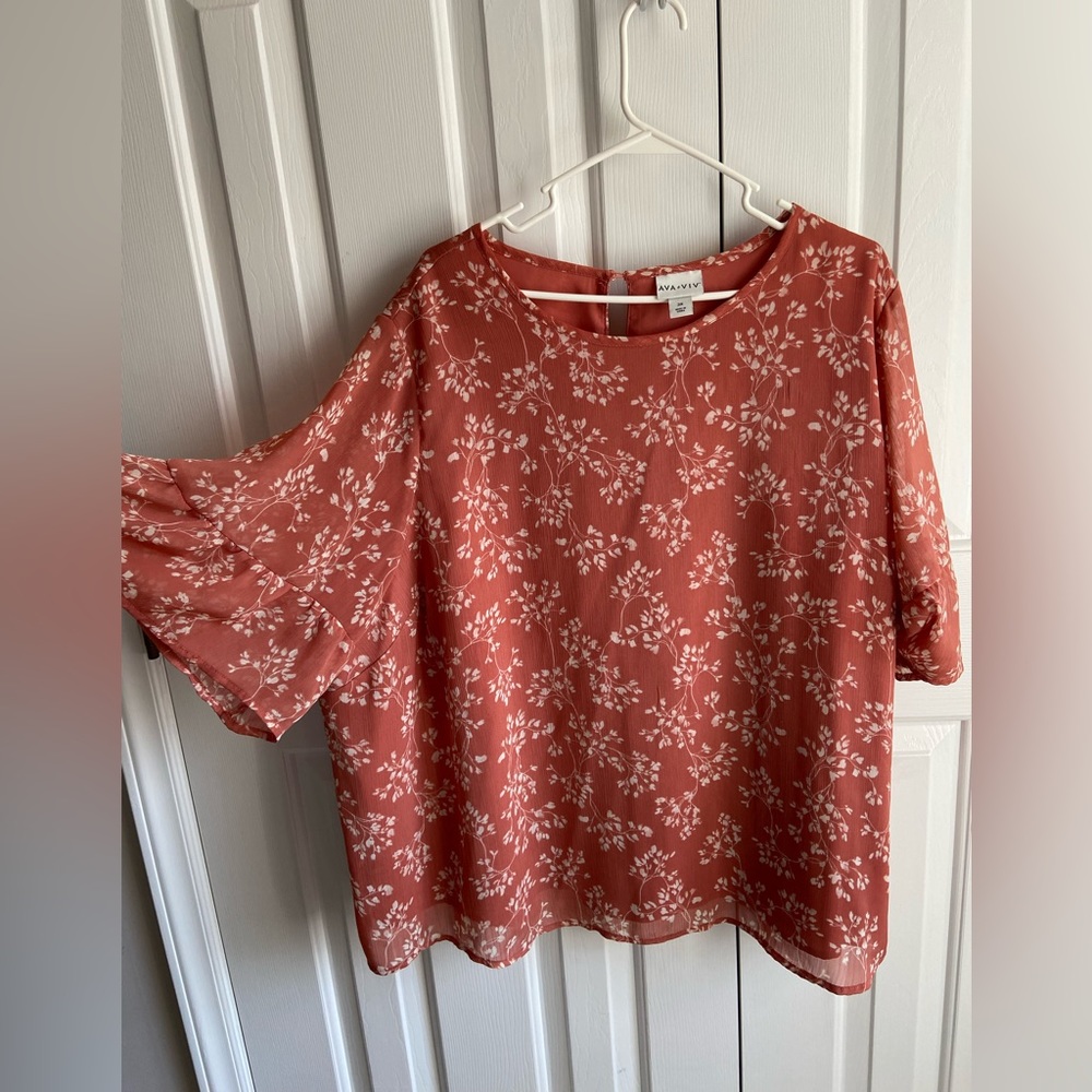 Ruffle sleeve top